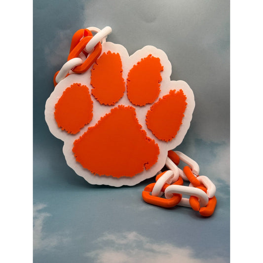 Clemson Tigers Oversized Logo Necklace,Chain