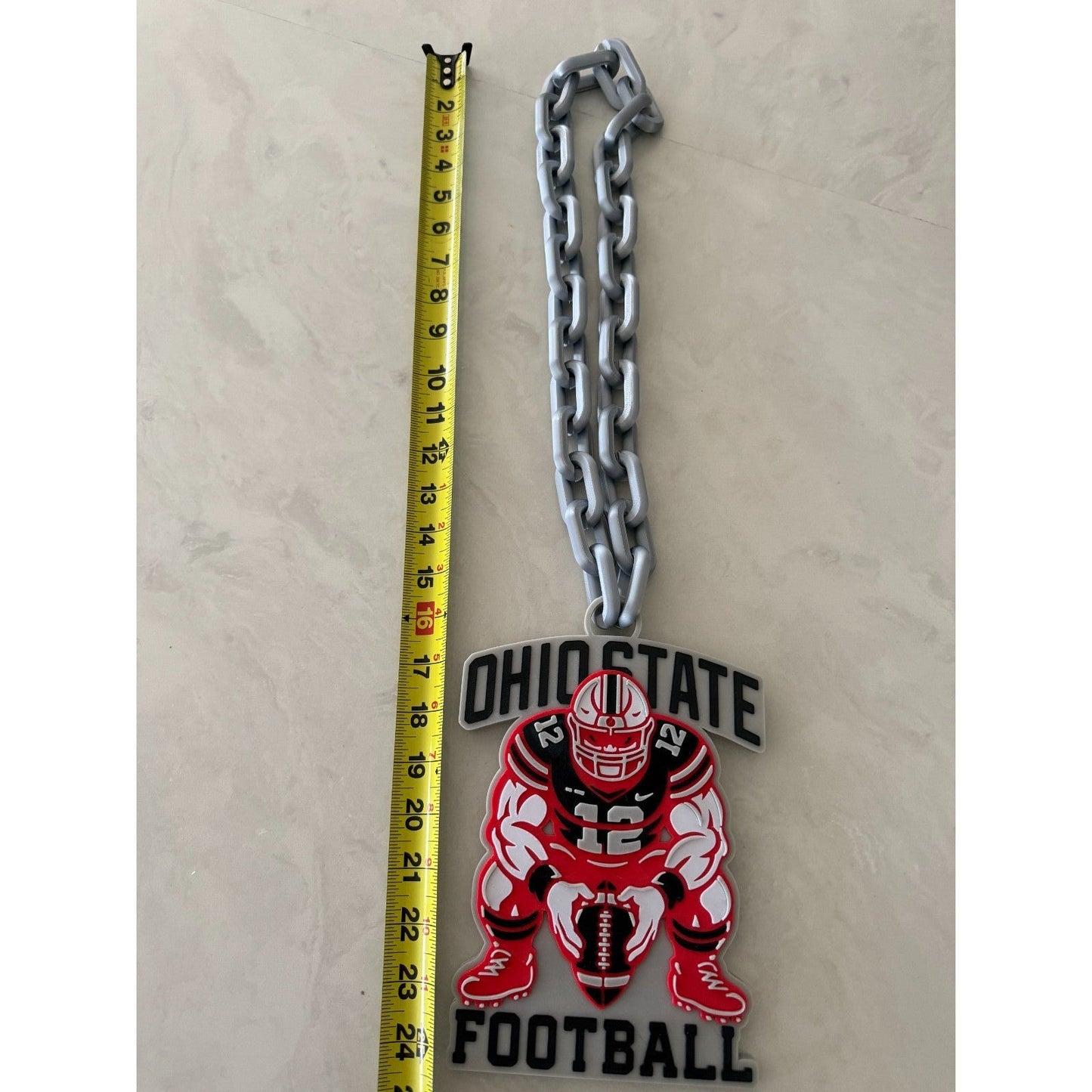 Ohio State Gritty Oversized Logo Fan Turnover Chain