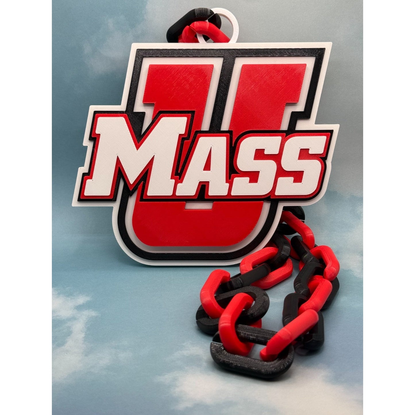 Massachusetts Minutemen Logo Oversized Necklace, Pendant Chain“Be Revolutionary.