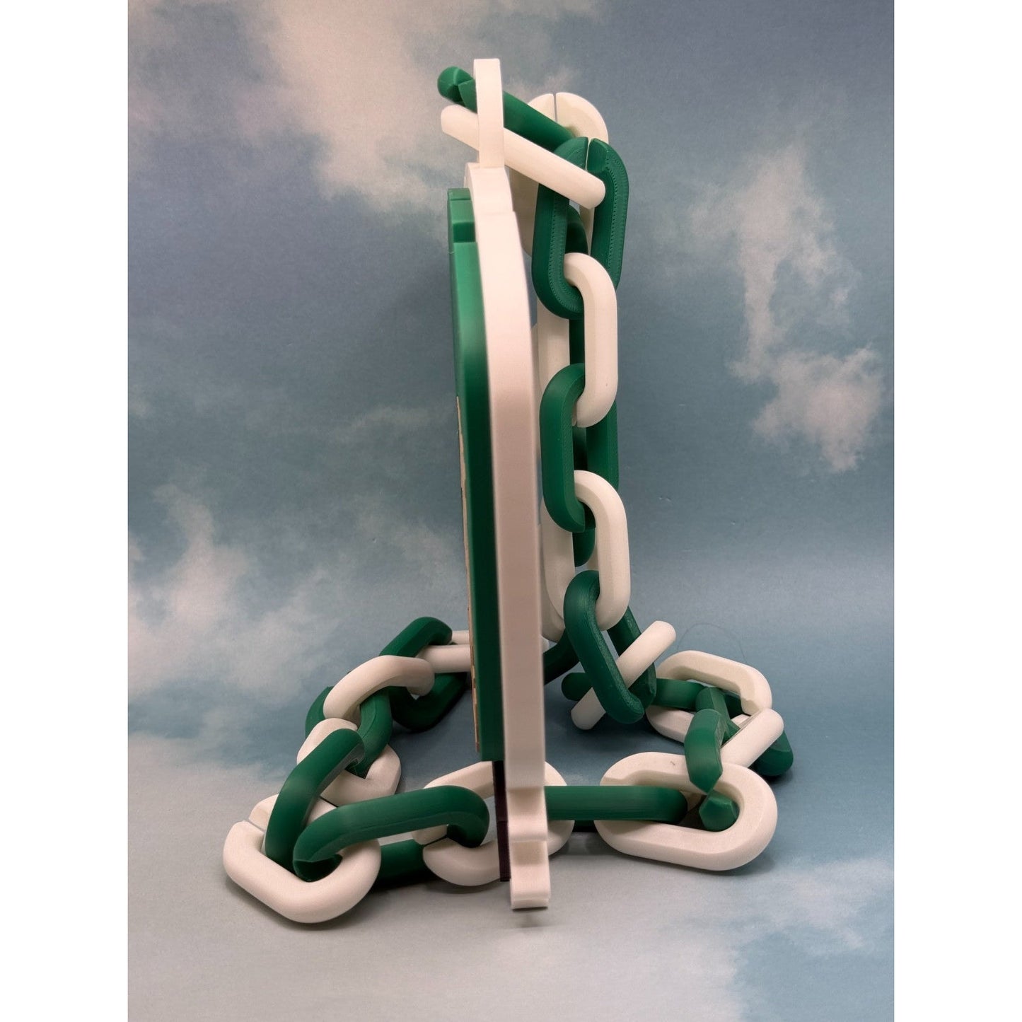 Ohio Bobcats Logo Oversized Fan Necklace Pendant Chain Handmade