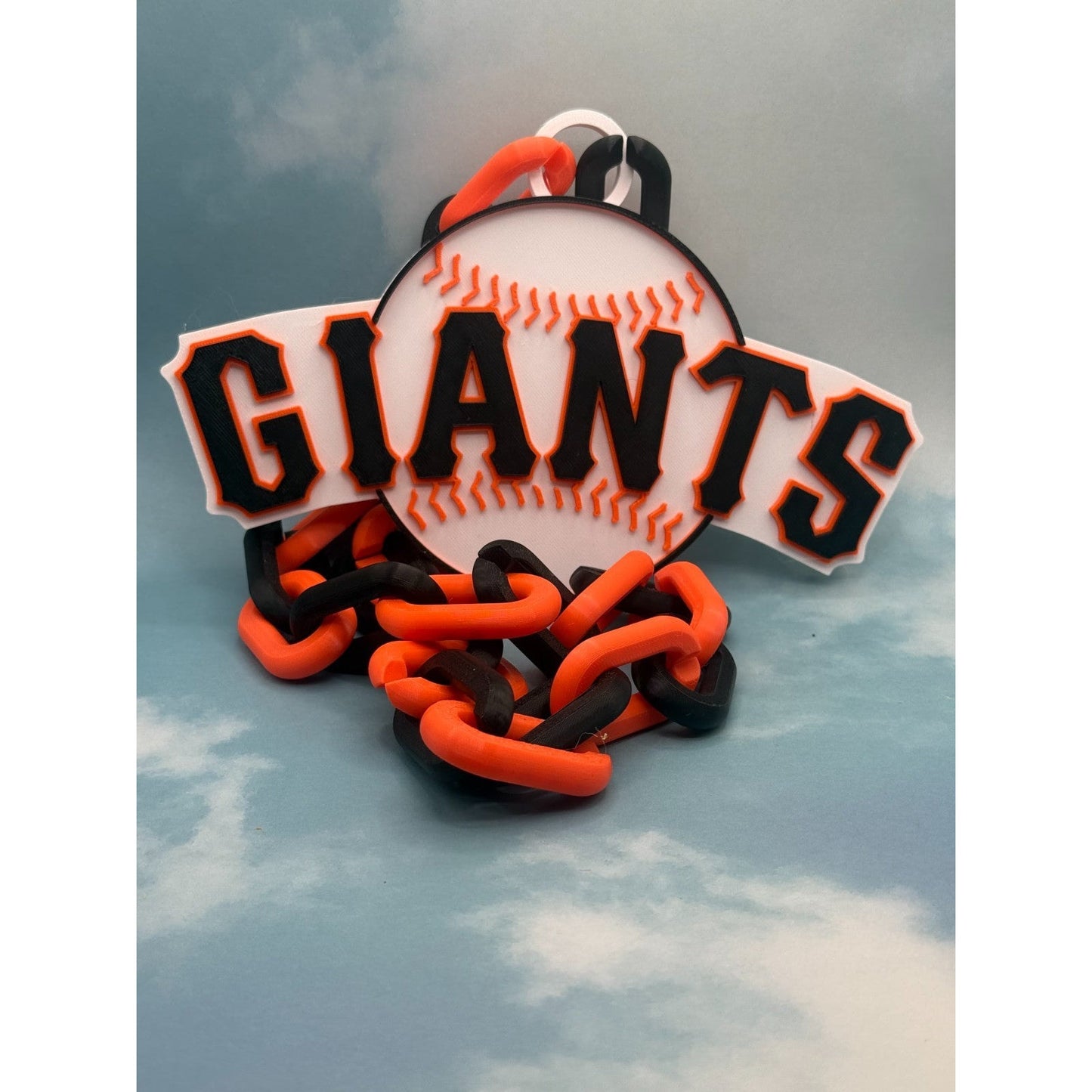 San Francisco Giants Logo Fan Necklace "Let's Go Giants Let's Go"