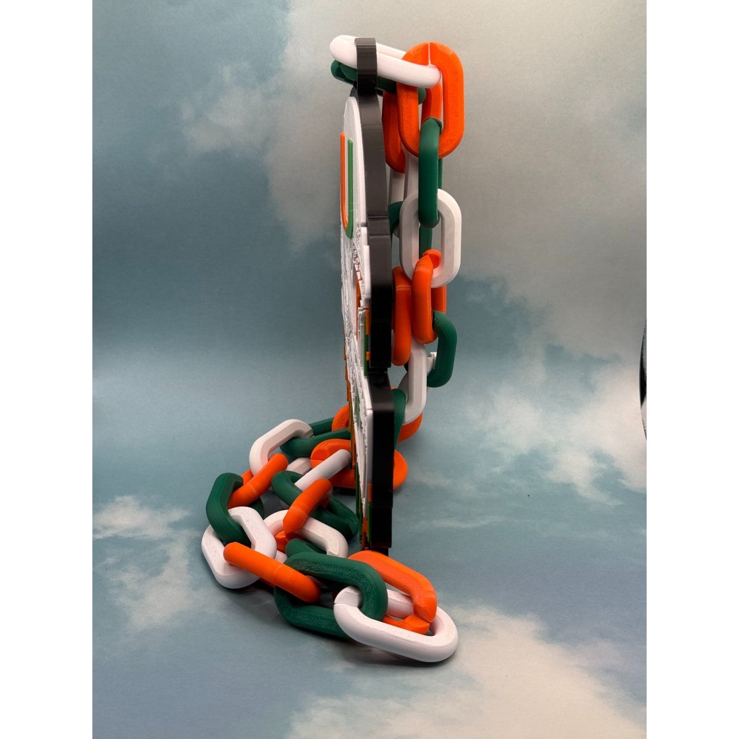 Miami Hurricanes Helmet Drip Hype Chain Fan Necklace "The Canes"