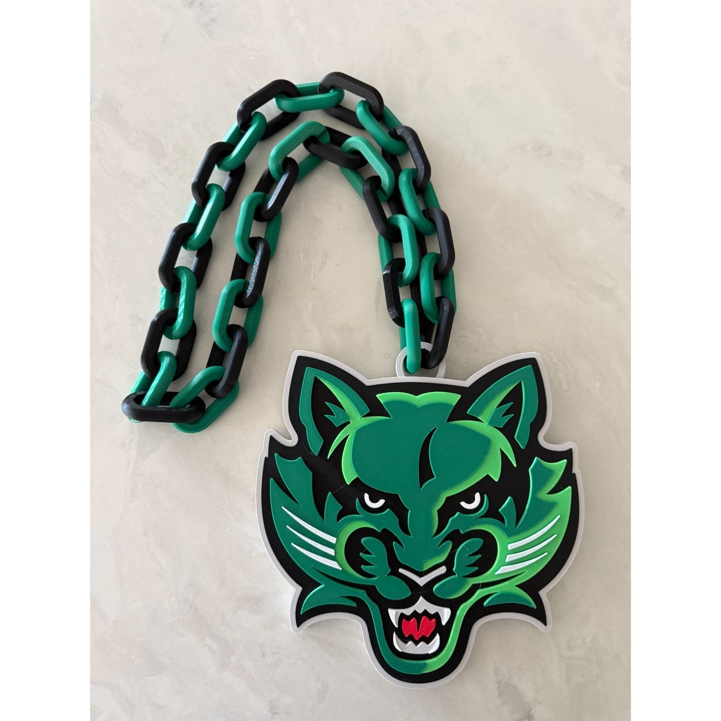 Binghamton Bearcats Oversized Necklace Hype Chain Handmade
