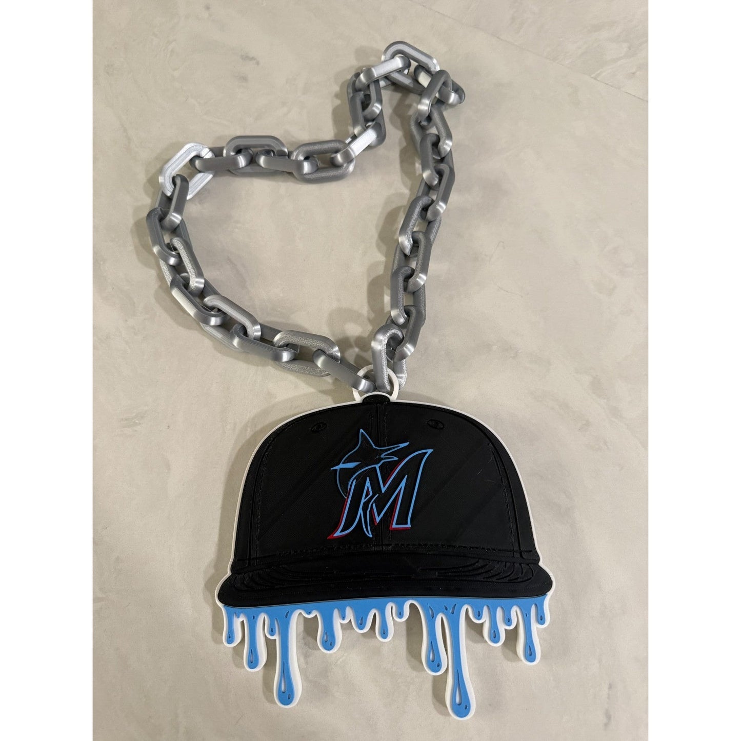 Miami Marlins Drip Baseball Cap Hype Chain