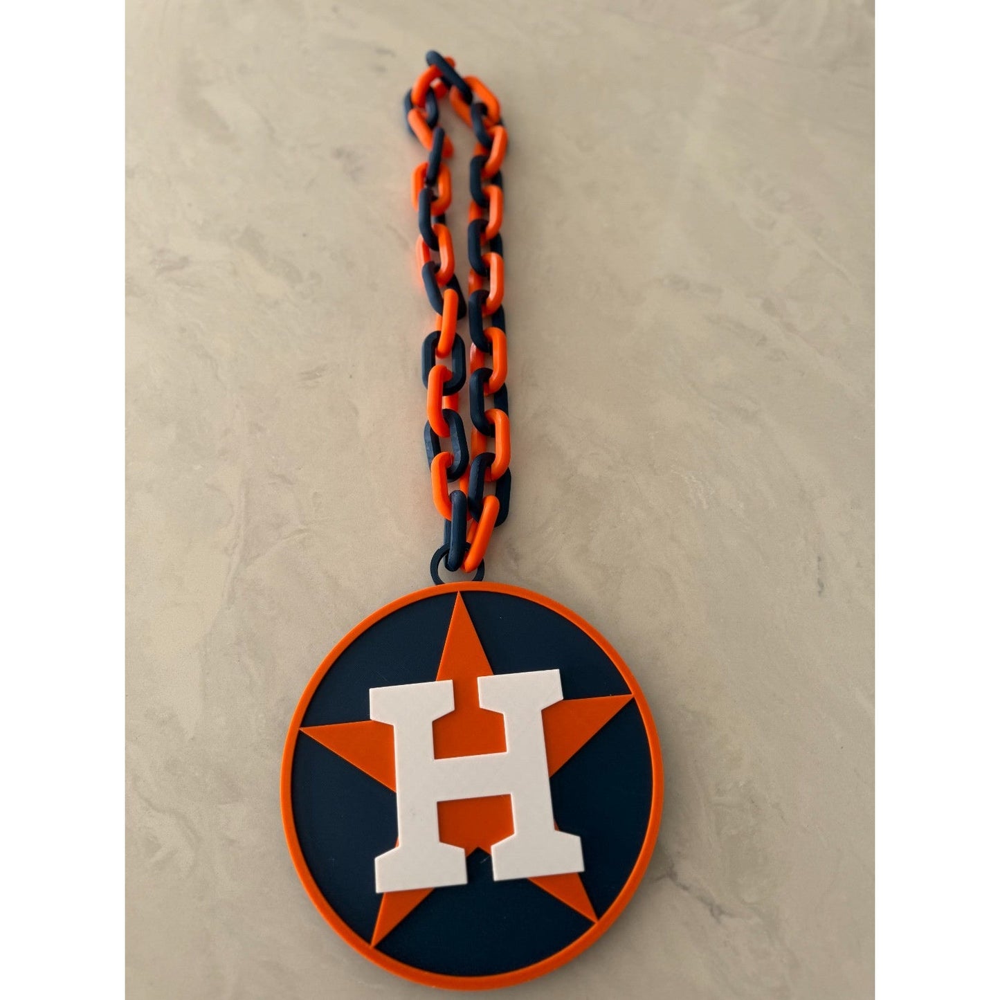 Houston Astros Oversized Fan Necklace, Pendant!