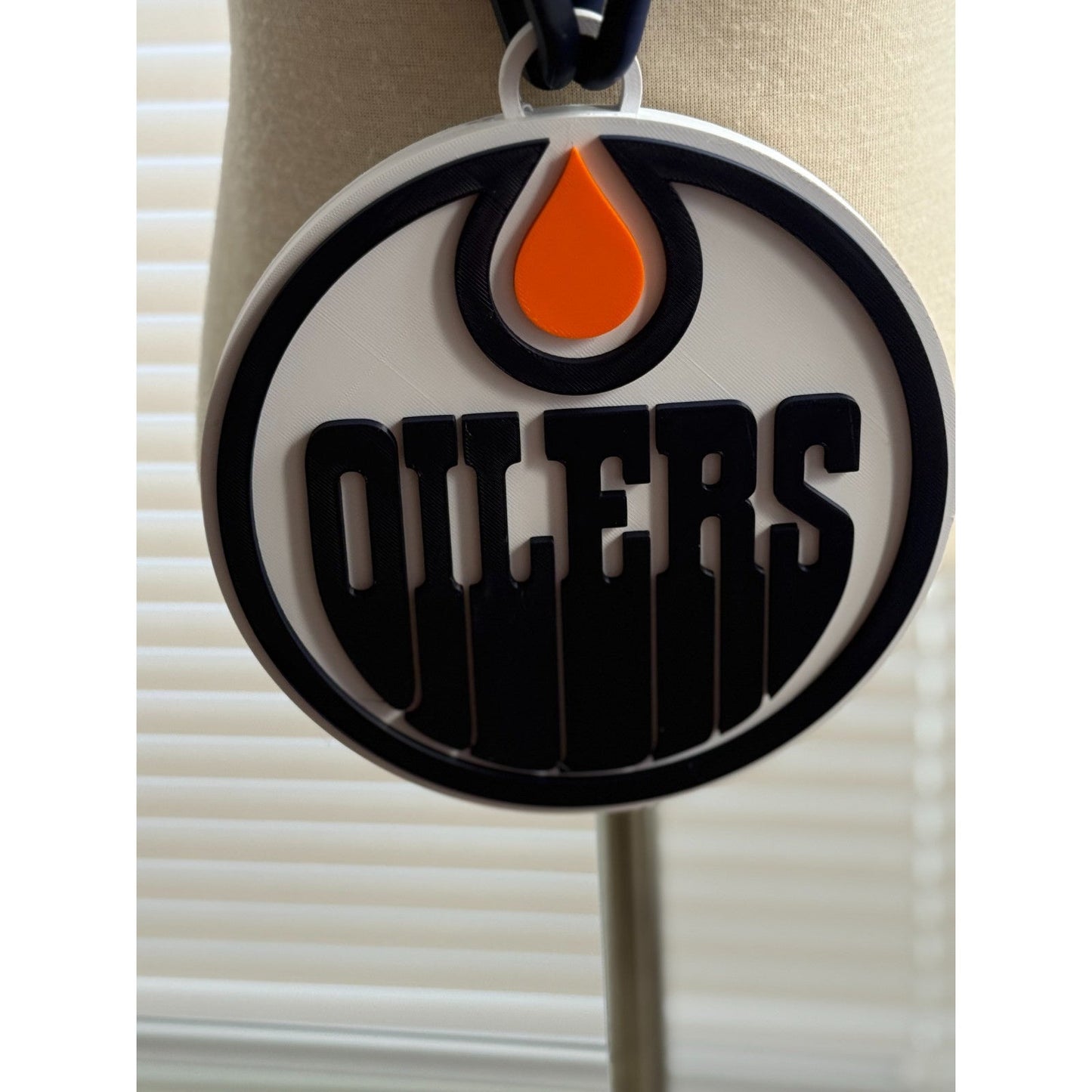 Edmonton Oilers Oversized Necklace, Hype Chain “Let's Go Oilers”