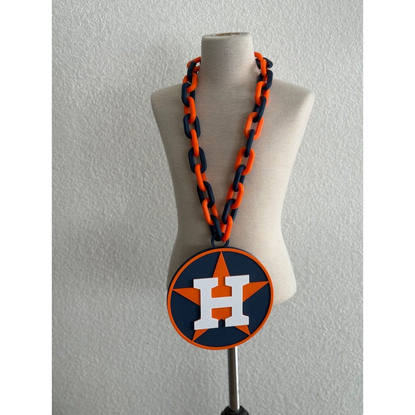 Houston Astros Oversized Fan Necklace, Pendant!