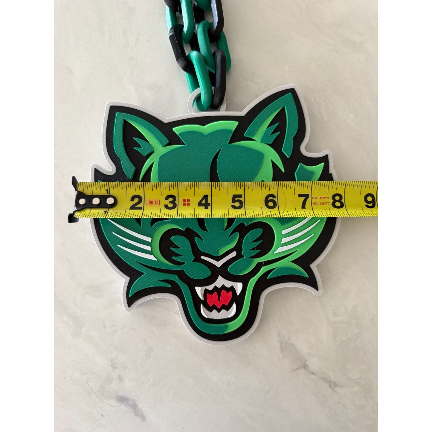 Binghamton Bearcats Oversized Necklace Hype Chain Handmade