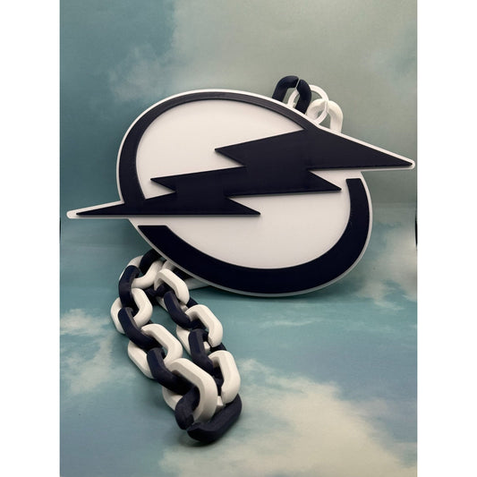 Tampa Bay Lightning Oversized Necklace, Hype Chain Be The Thunder!
