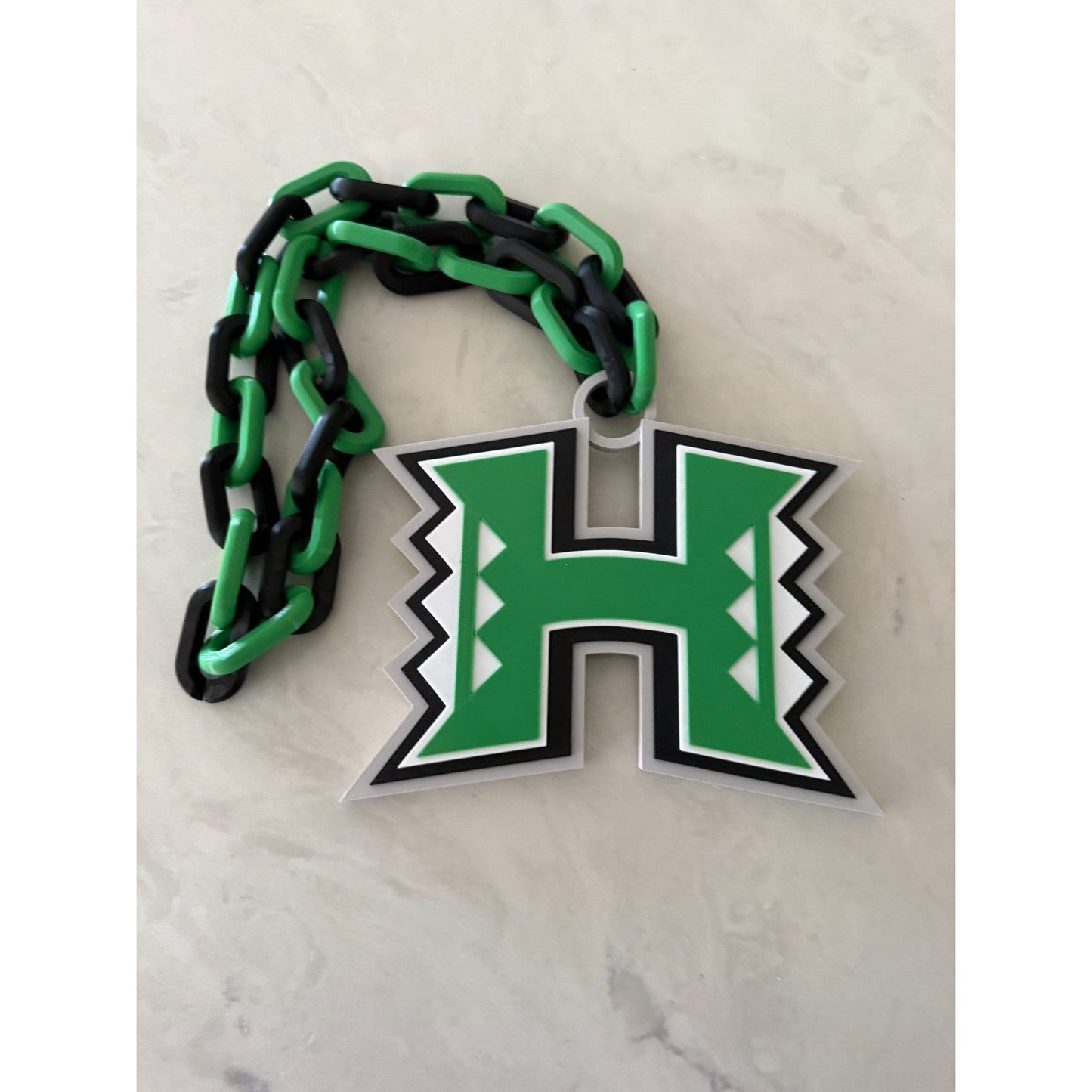 Hawaii Rainbow Warriors Oversized Necklace, Hype Chain