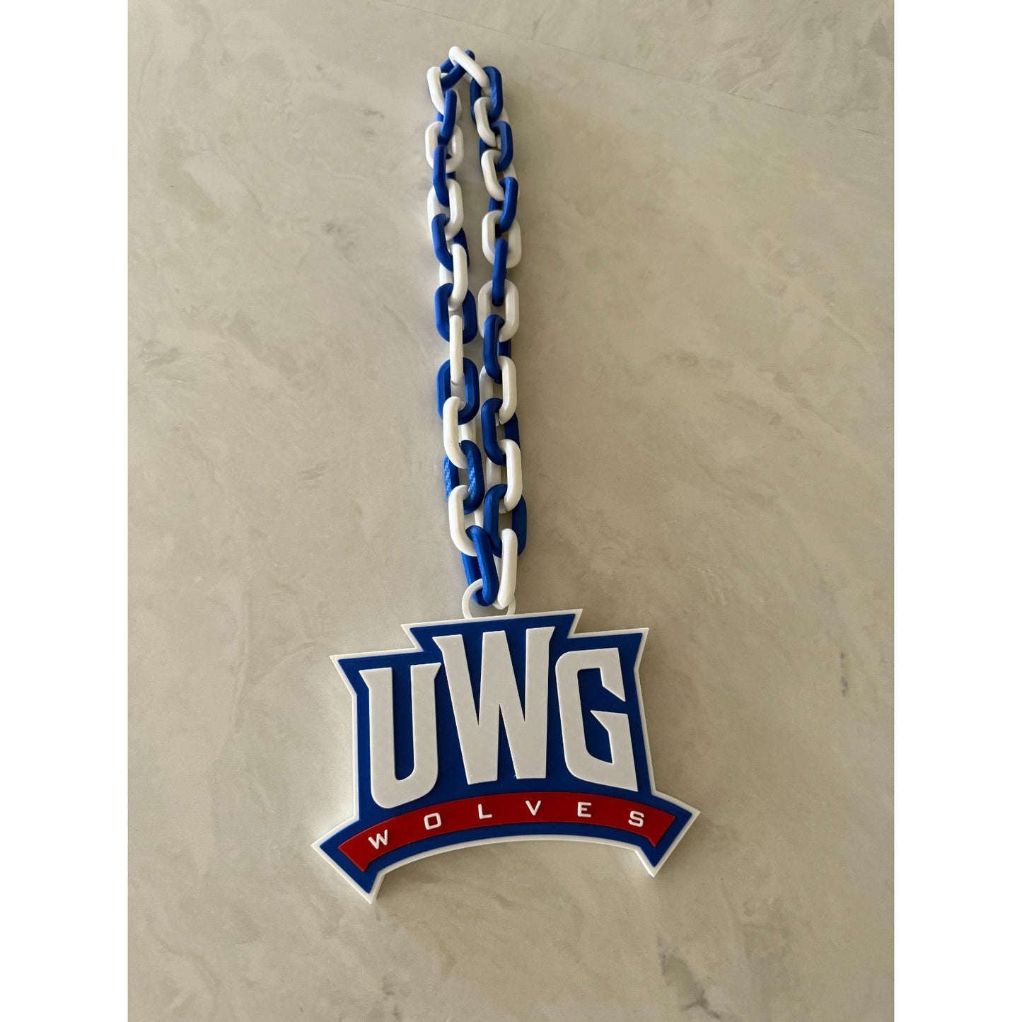 West Georgia Wolves Oversized Necklace Hype Chain Handmade