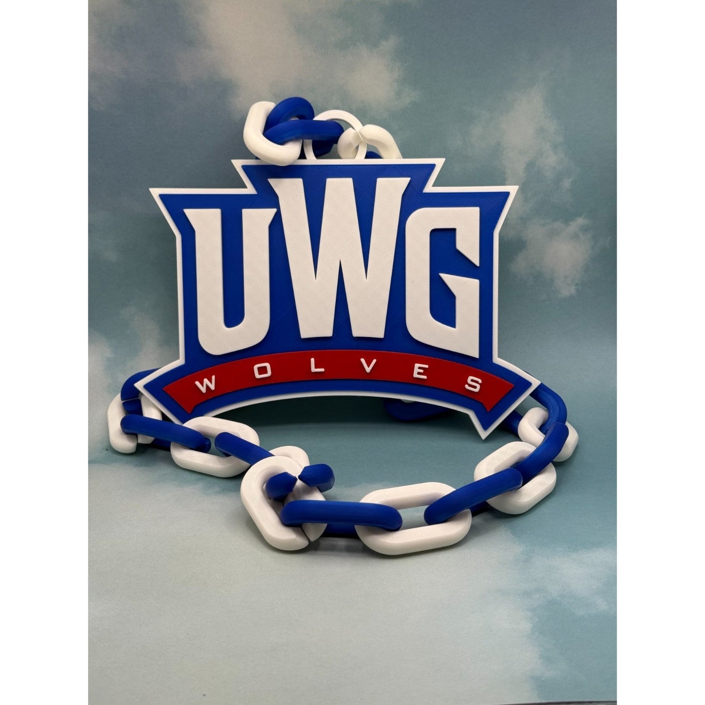 West Georgia Wolves Oversized Necklace Hype Chain Handmade