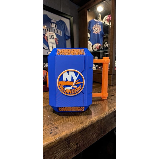 3D Printed New York Islanders Can Holder Koozie - Fits 12oz Cans