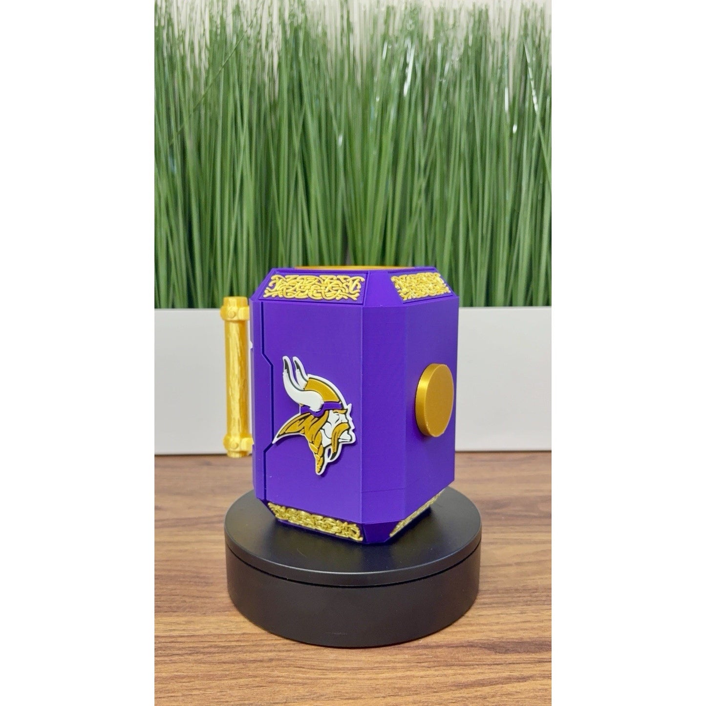 Minnesota Vikings 3-D Printed Can Holder Koozie