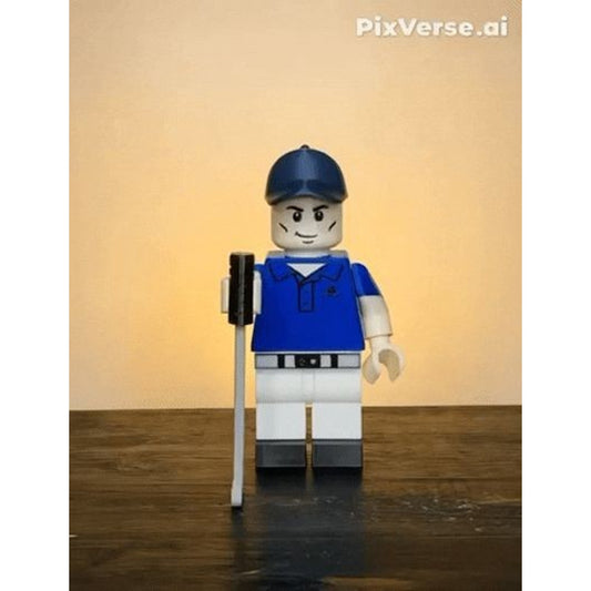 Adidas Golf Outfit Brick Figure 8 inches tall 3D Printed Lego Inspired