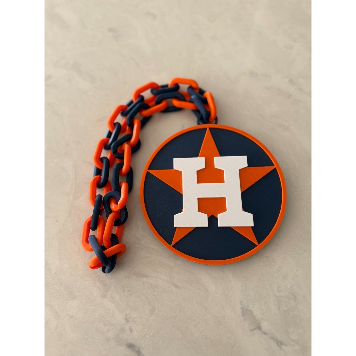 Houston Astros Oversized Fan Necklace, Pendant!