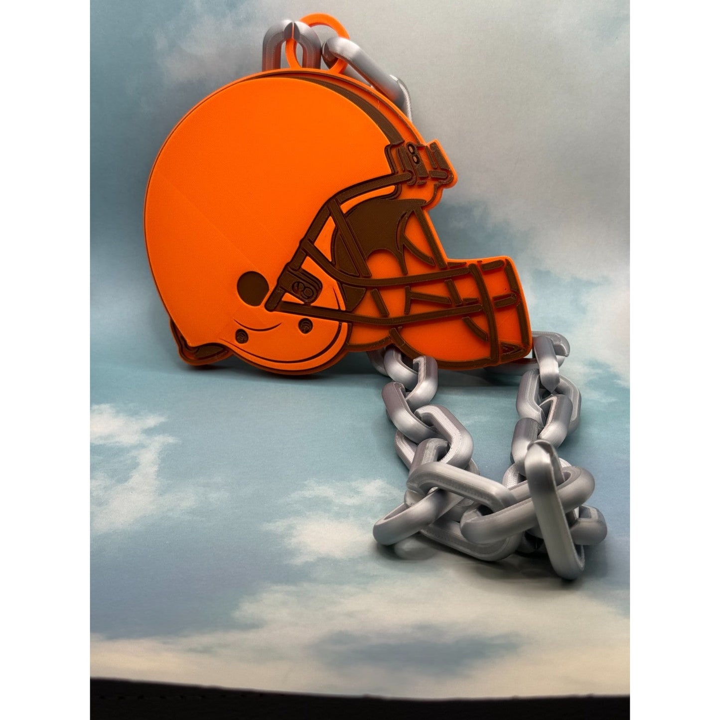 Cleveland Browns Logo Oversized Necklace, Hype Chain.