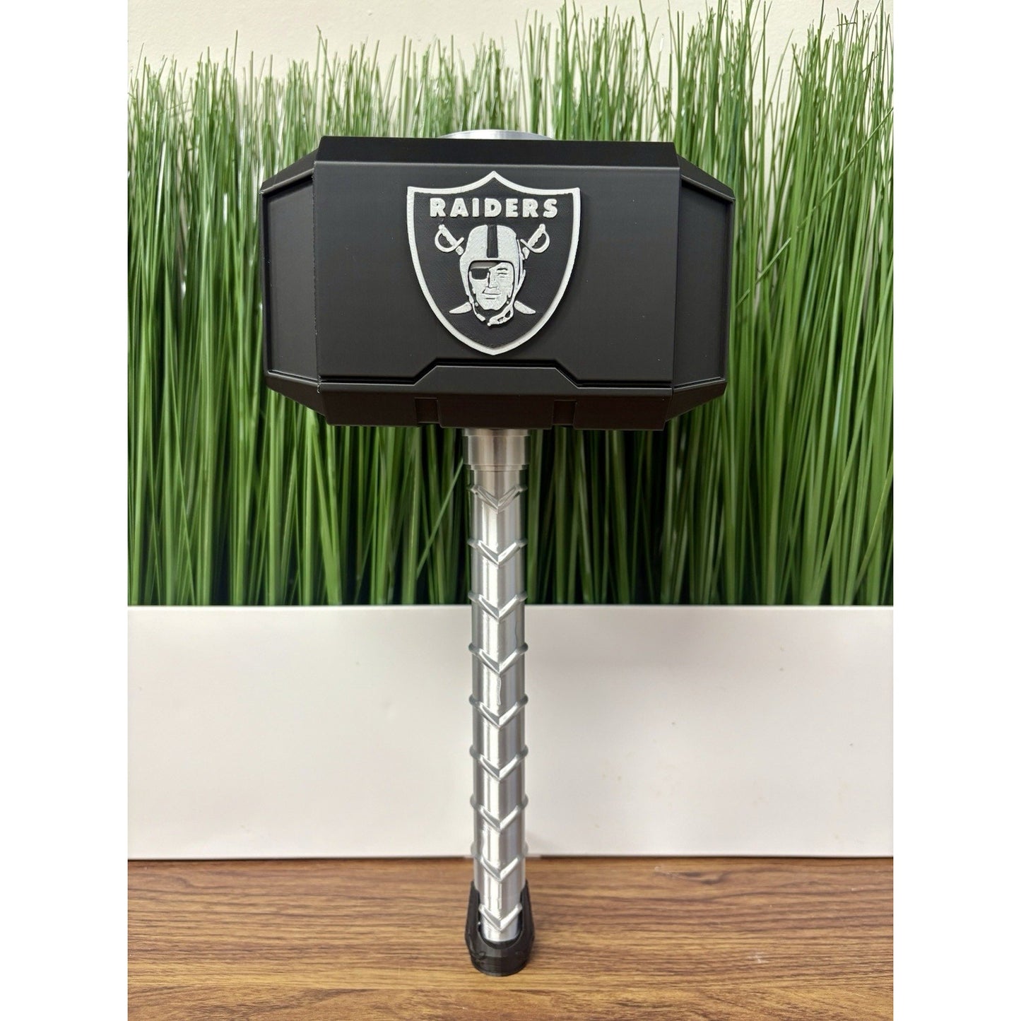 Oakland Raiders 3-D printed Thor hammer