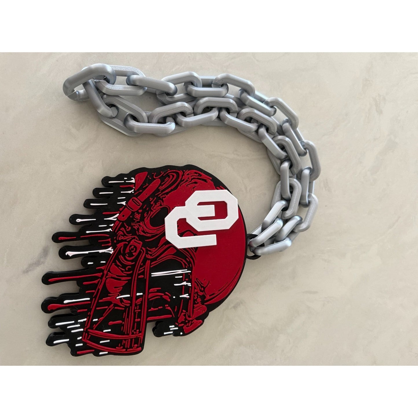 Oklahoma Sooner Helmet Drip Hype Chain