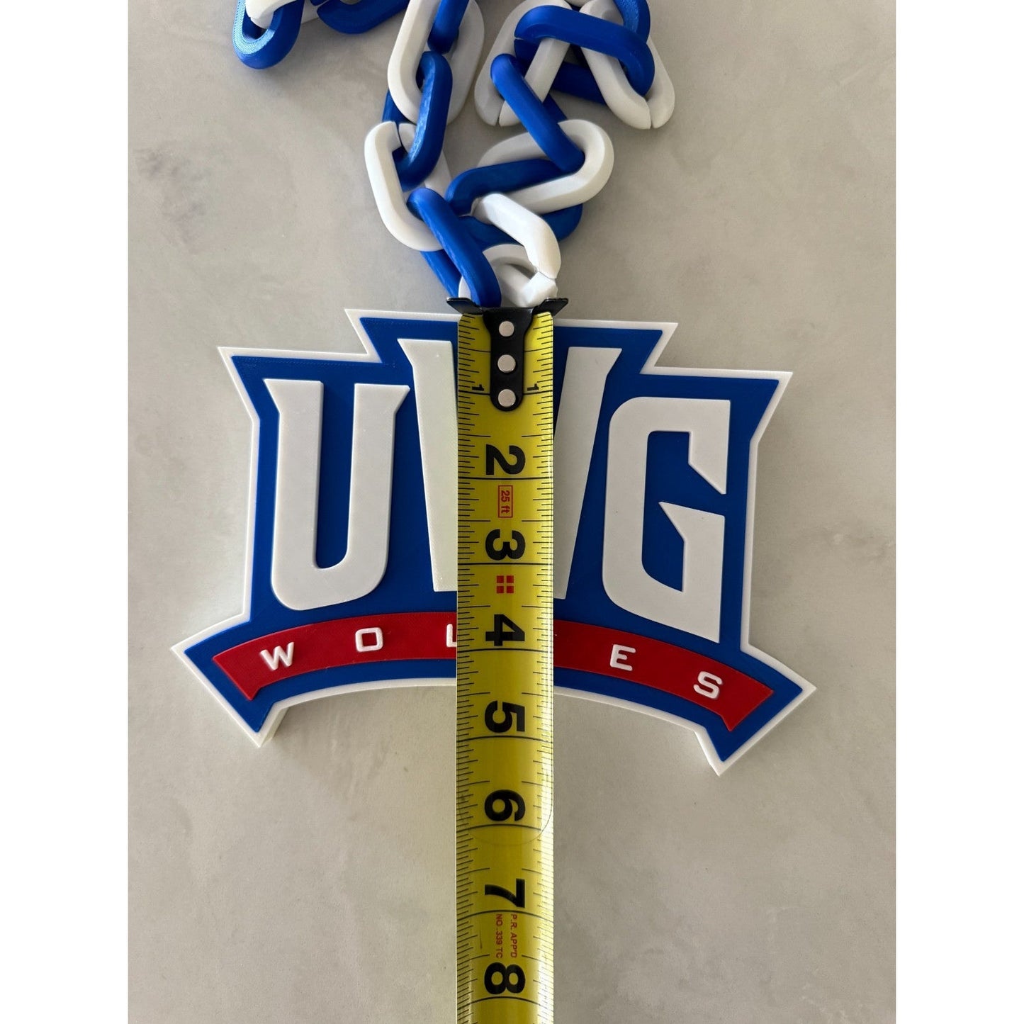 West Georgia Wolves Oversized Necklace Hype Chain Handmade