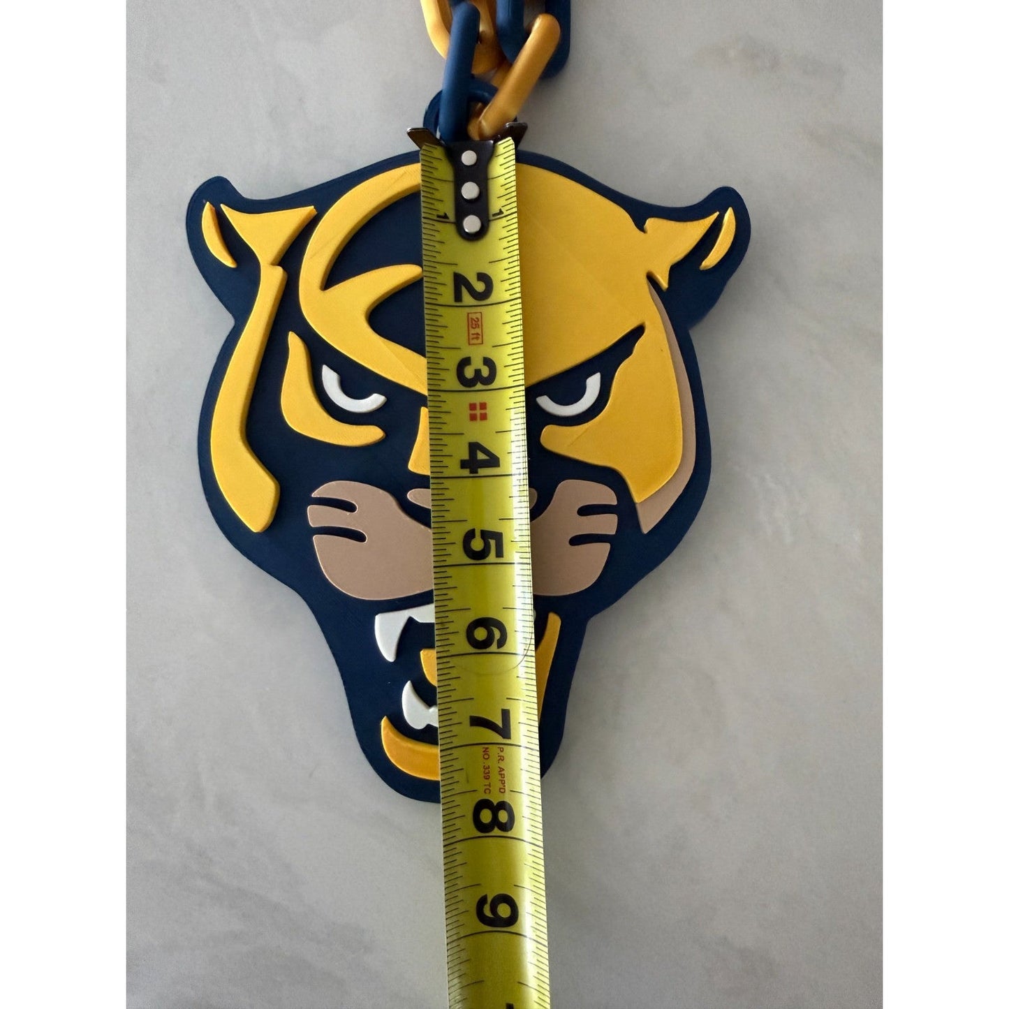 FIU Florida International Panthers Logo Oversized Necklace Pendant Chain 3D