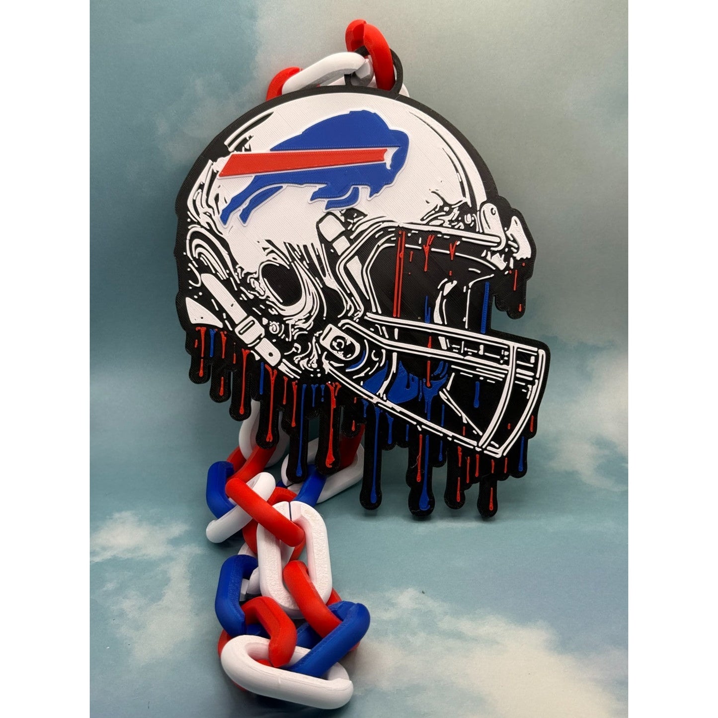 Buffalo Bills Helmet Drip Hype Chain, Represent The Bills Mafia's In Style!