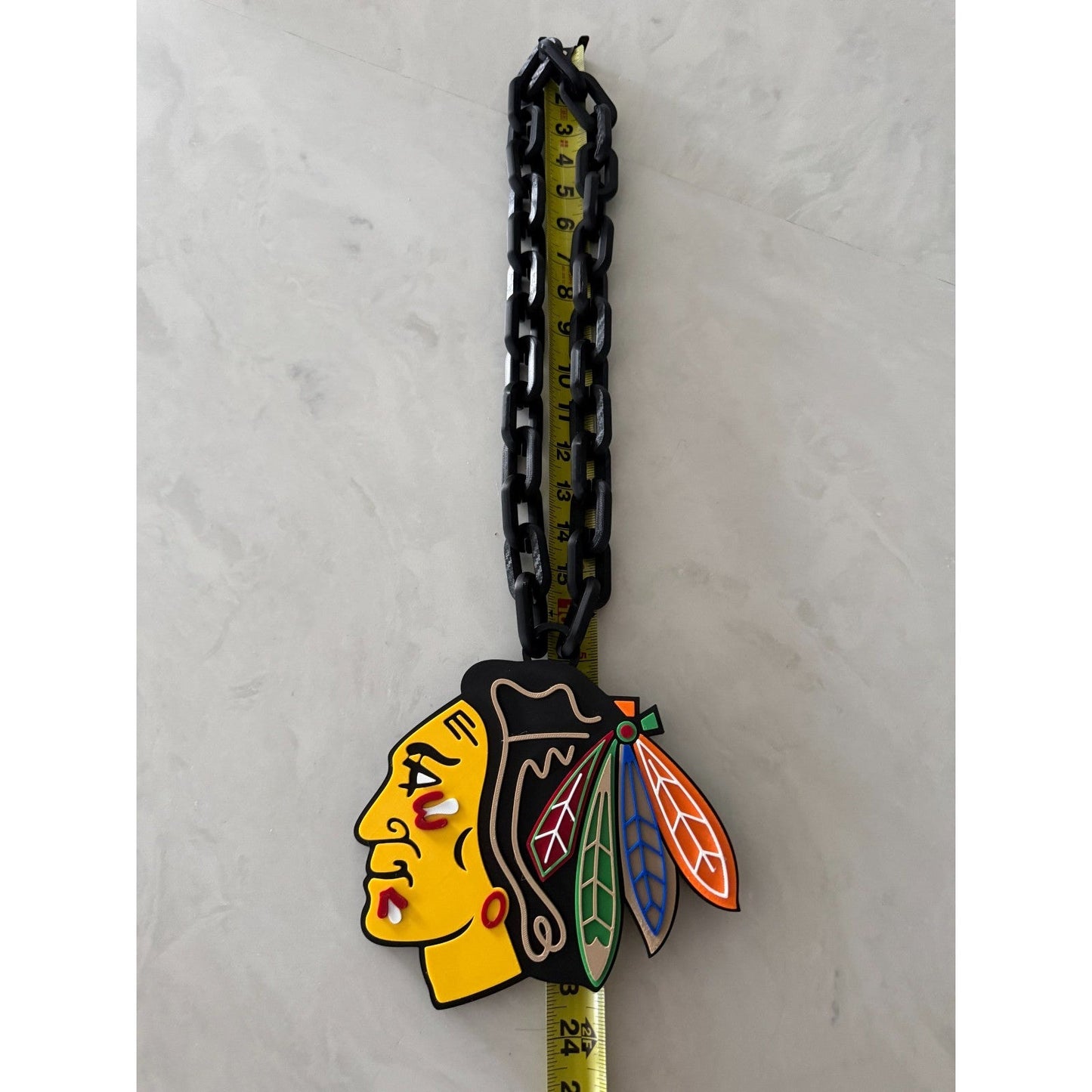 Chicago Blackhawks Oversized Fan Necklace, Hype Chain