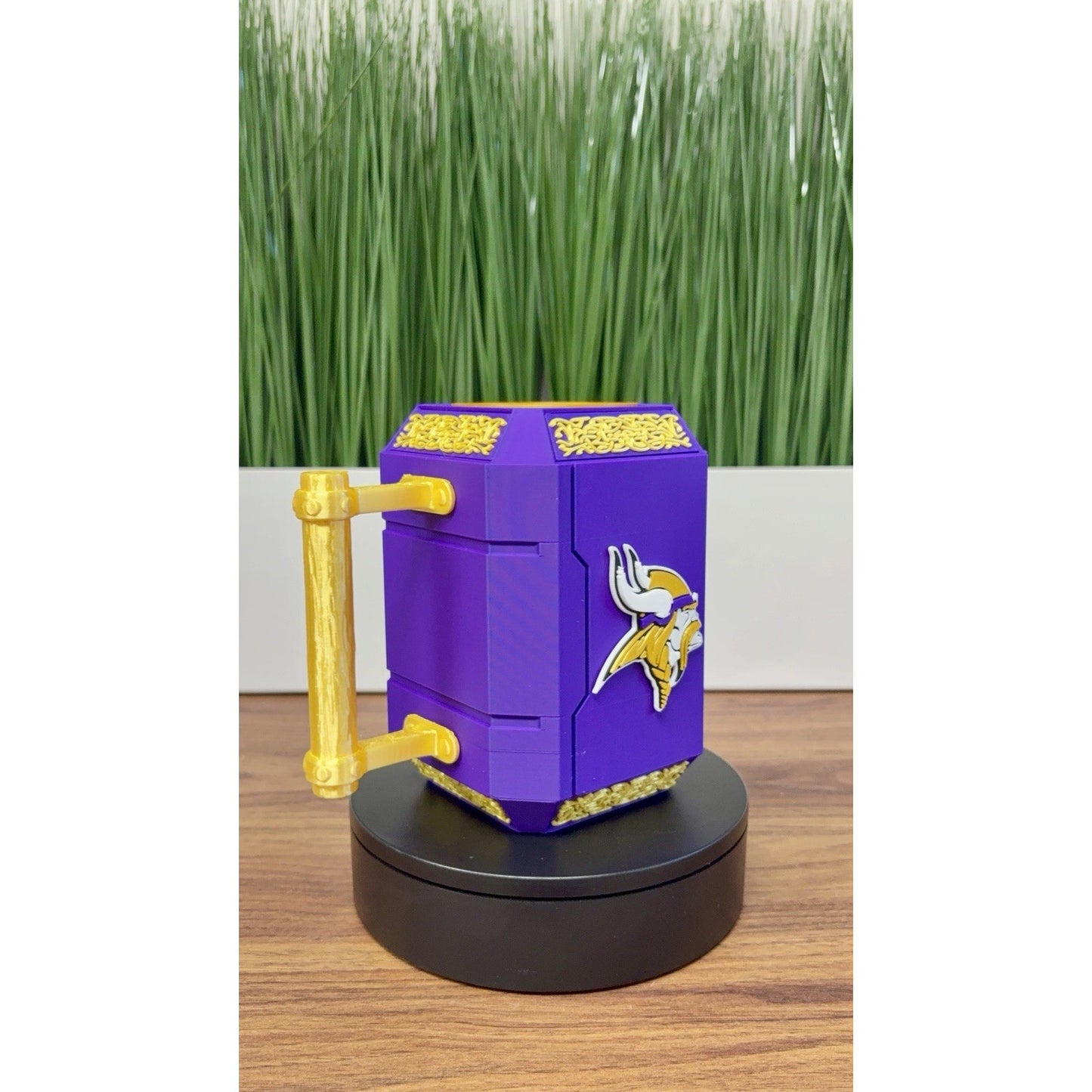 Minnesota Vikings 3-D Printed Can Holder Koozie