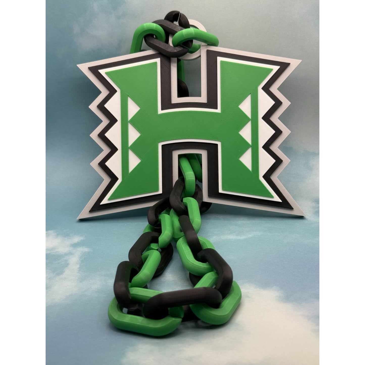 Hawaii Rainbow Warriors Oversized Necklace, Hype Chain