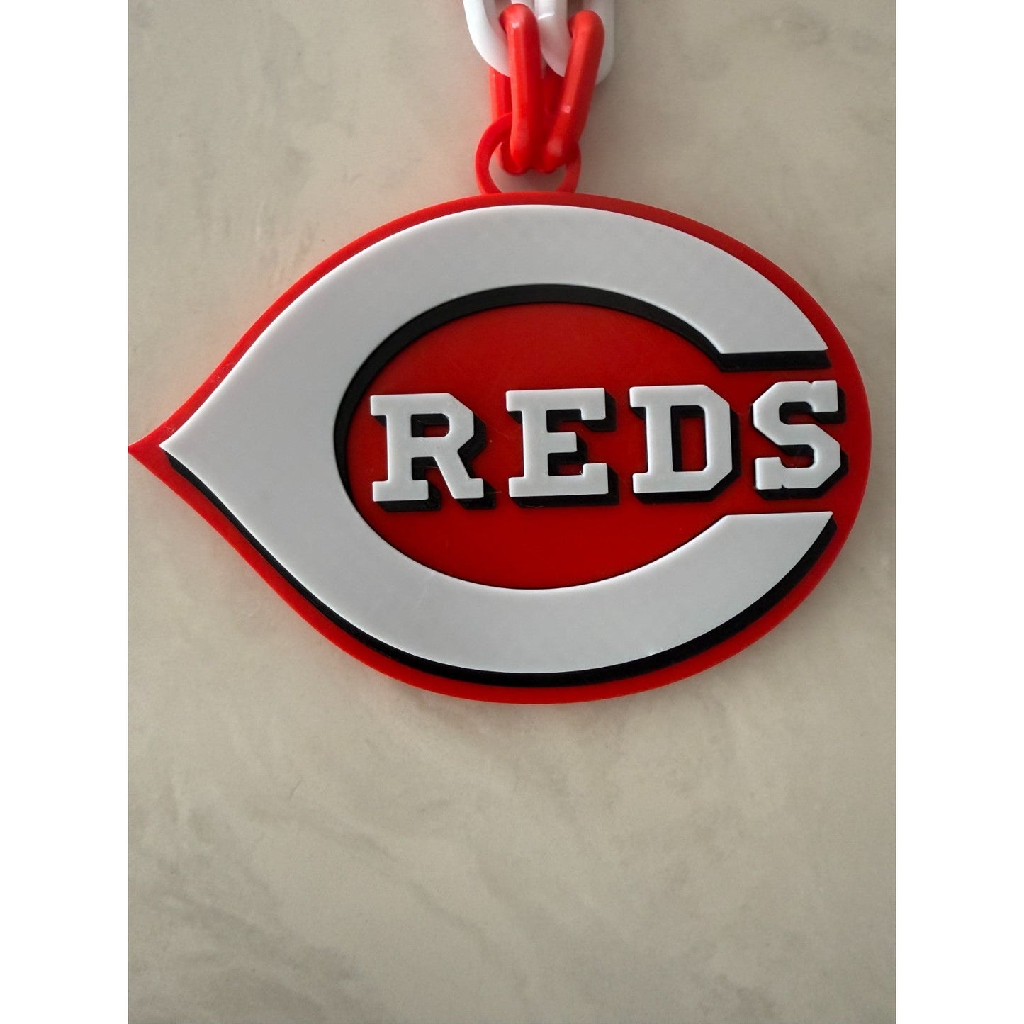 Cincinnati Reds Oversized Fan Logo Necklace Pendant 3D Printed