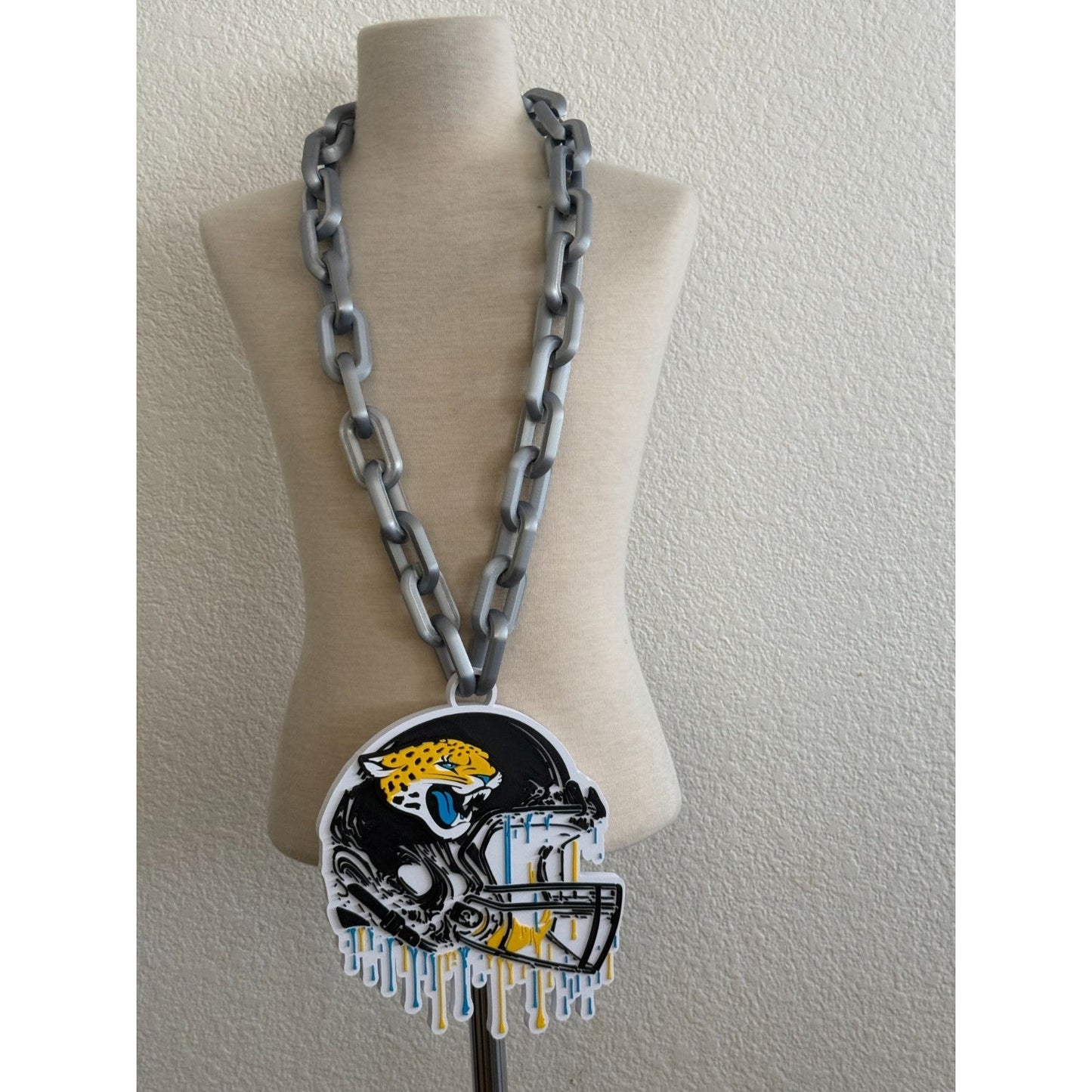 Jacksonville Jaguars Helmet Drip Hype Oversized Chain "Duval"
