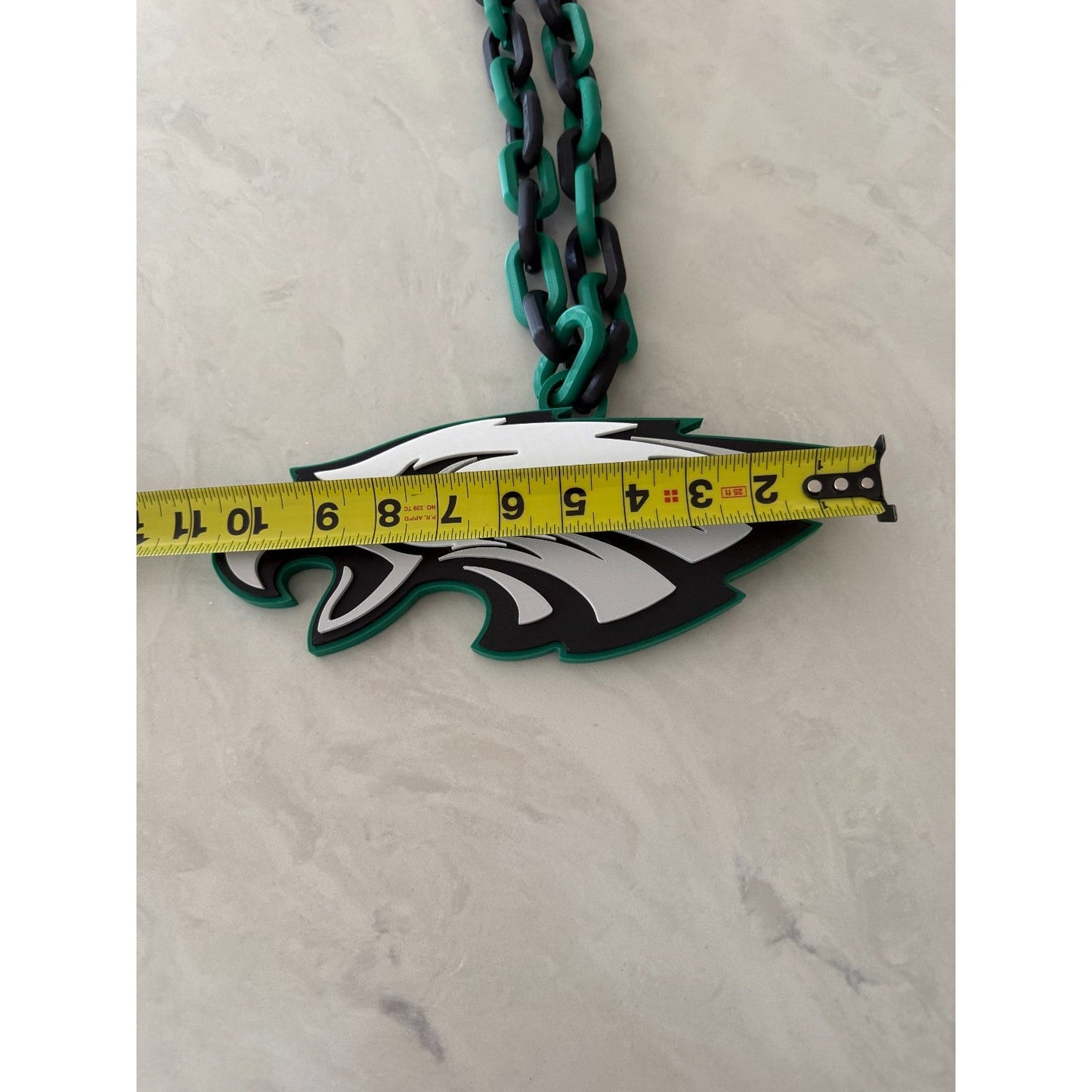 Philadelphia Eagles Oversized Fan Necklace, Pendant