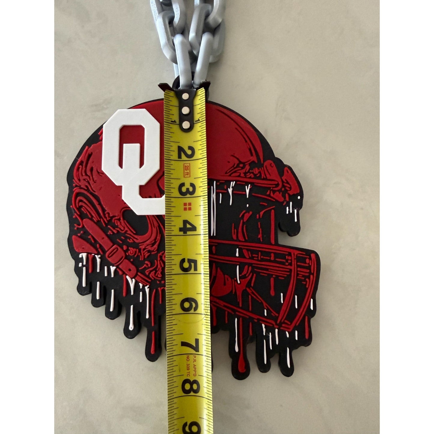 Oklahoma Sooner Helmet Drip Hype Chain