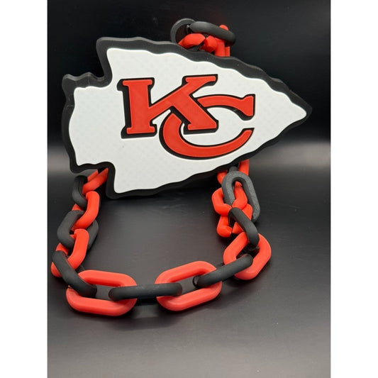 Kansas City Chiefs Oversized Chain Necklace Show Your Support