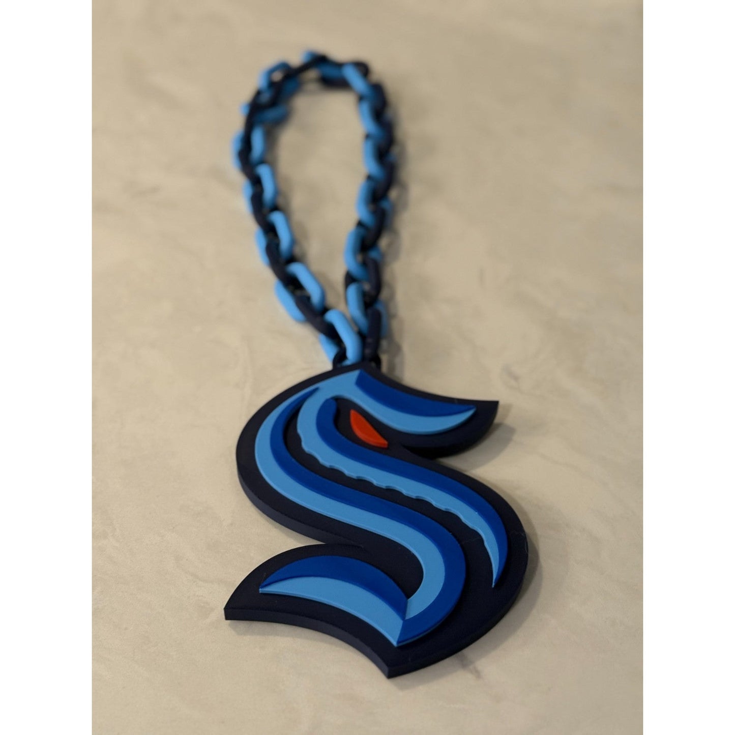 Seattle Kraken Oversized Necklace Fan Chain "Krak Heads"