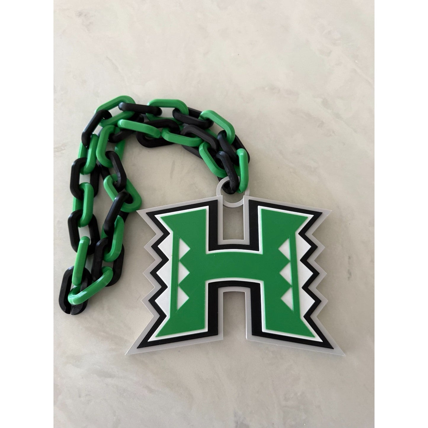 Hawaii Rainbow Warriors Oversized Necklace, Hype Chain
