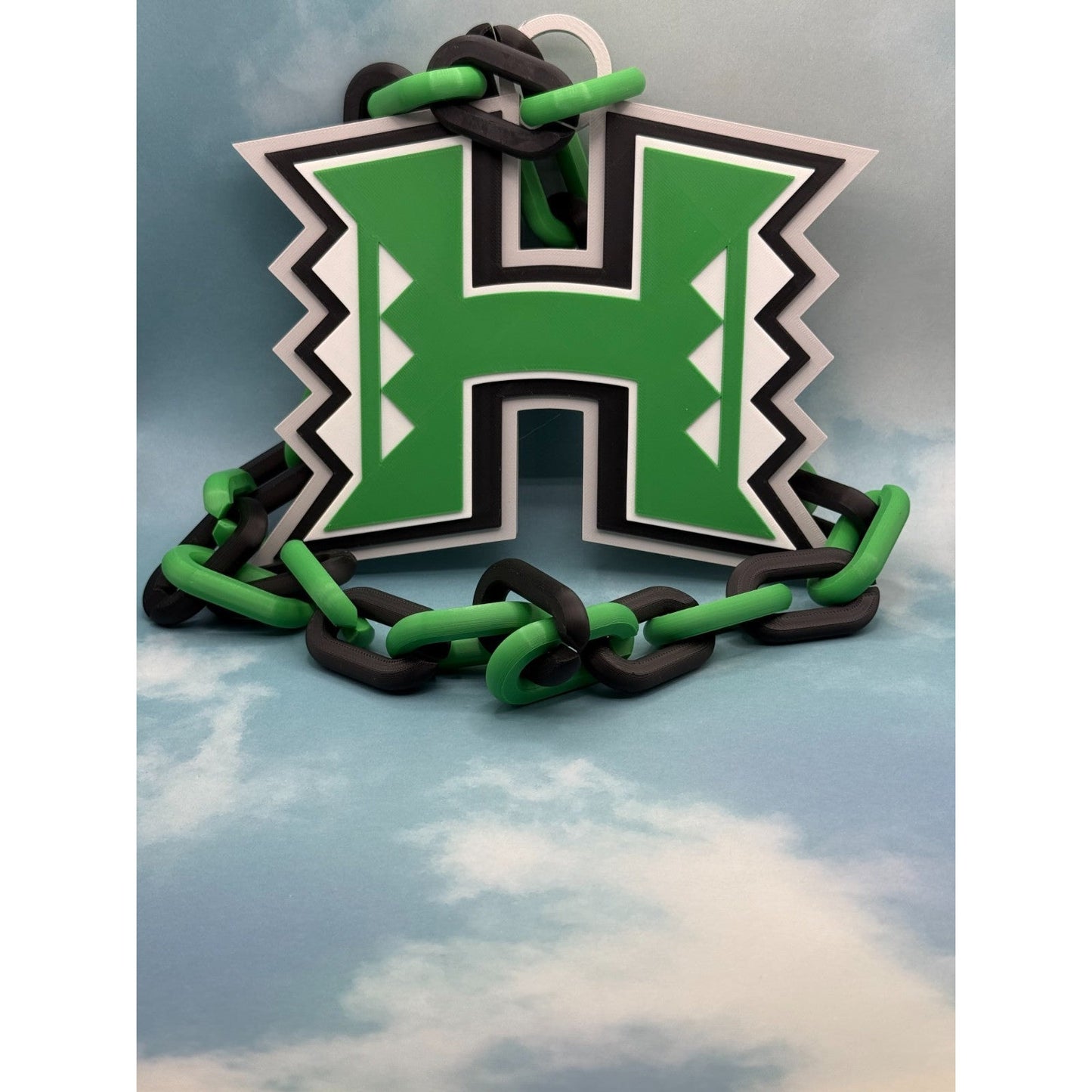 Hawaii Rainbow Warriors Oversized Necklace, Hype Chain