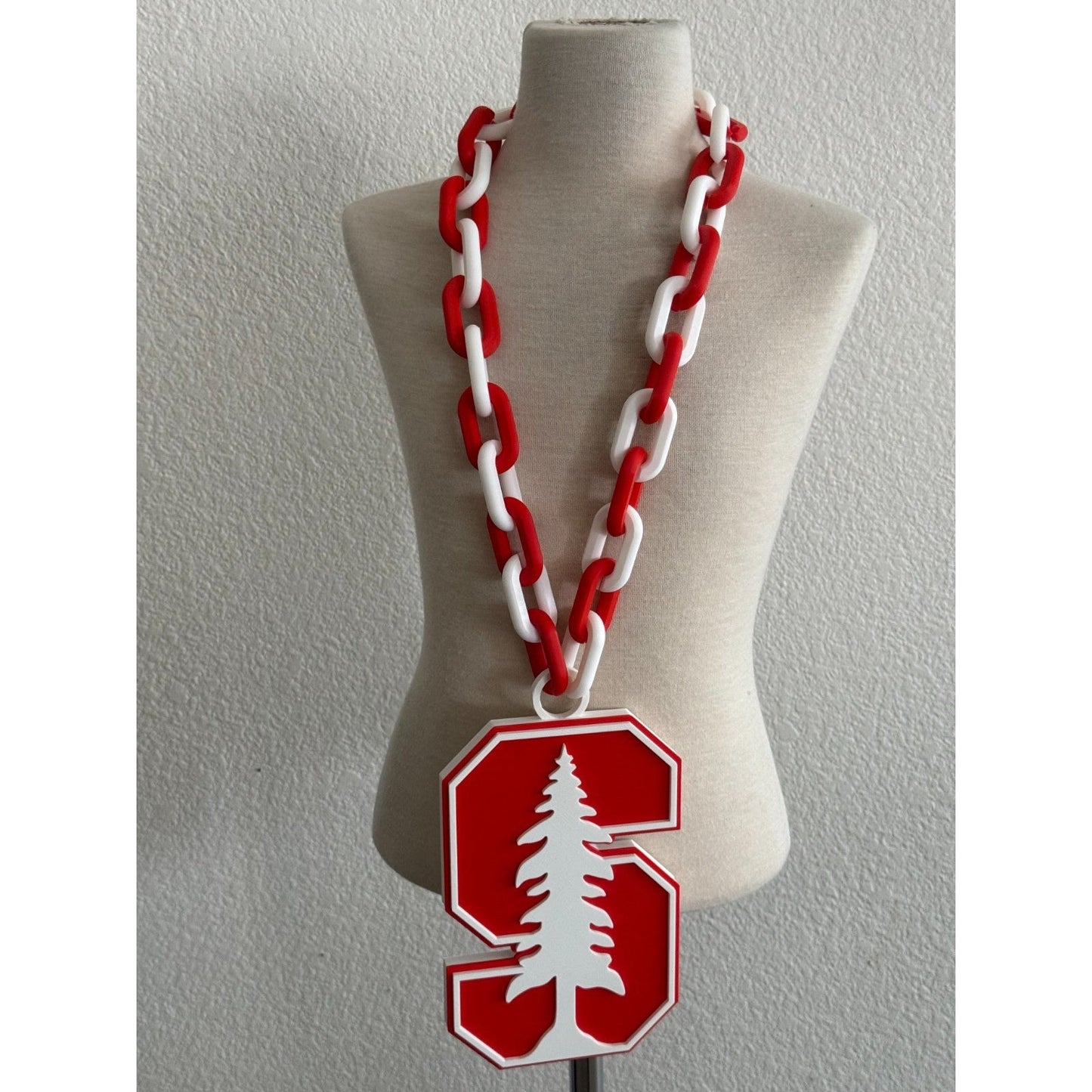 Stanford Cardinal Logo Oversized Necklace Chain