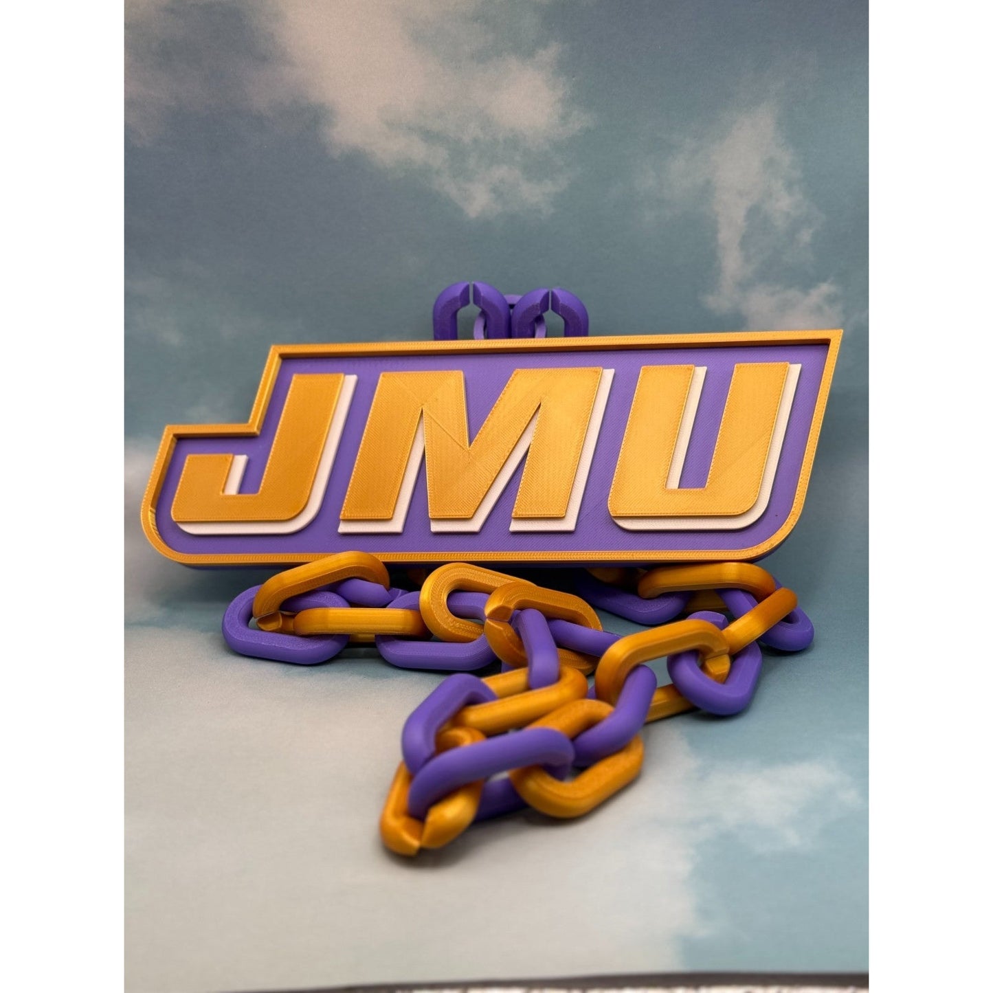 James Madison Dukes Oversized Fan Necklace Hype Chain Handmade
