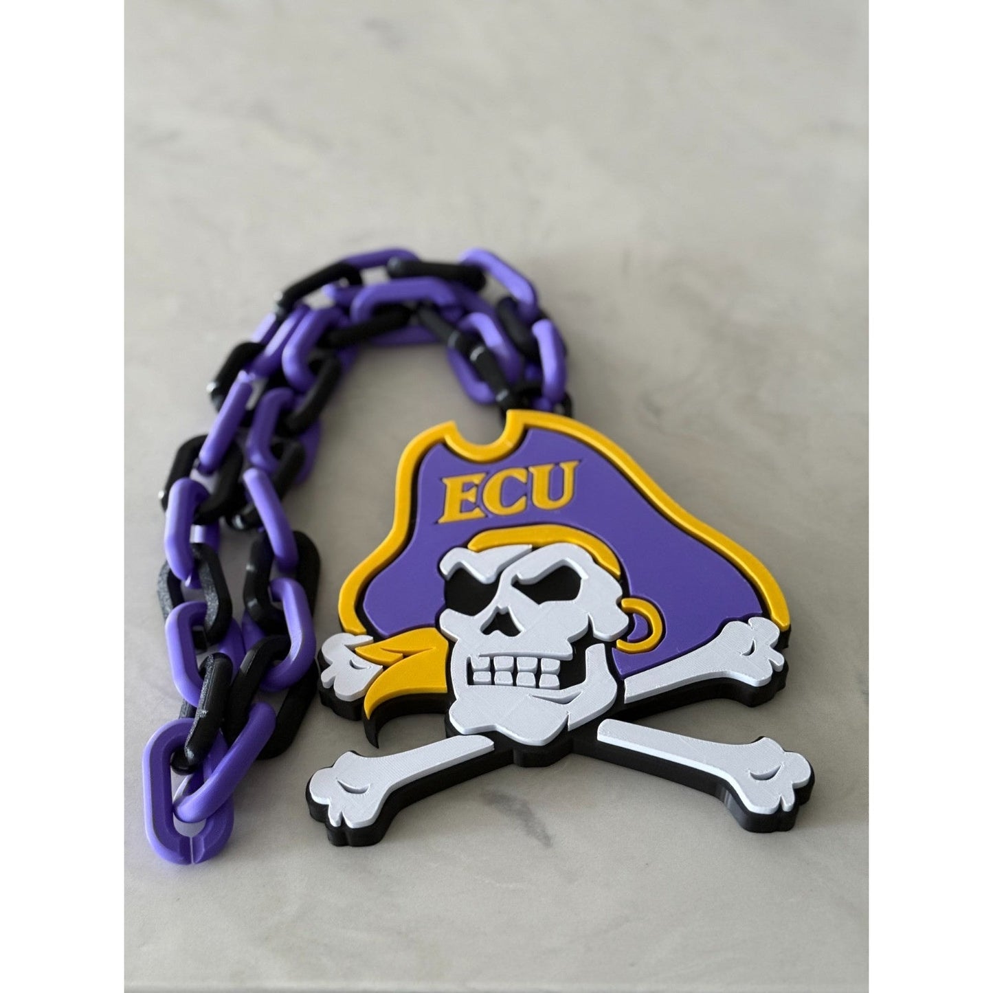 East Carolina Pirates Necklace Log Fan Necklace WE ARE THE PIRATES OF E.C.U.!