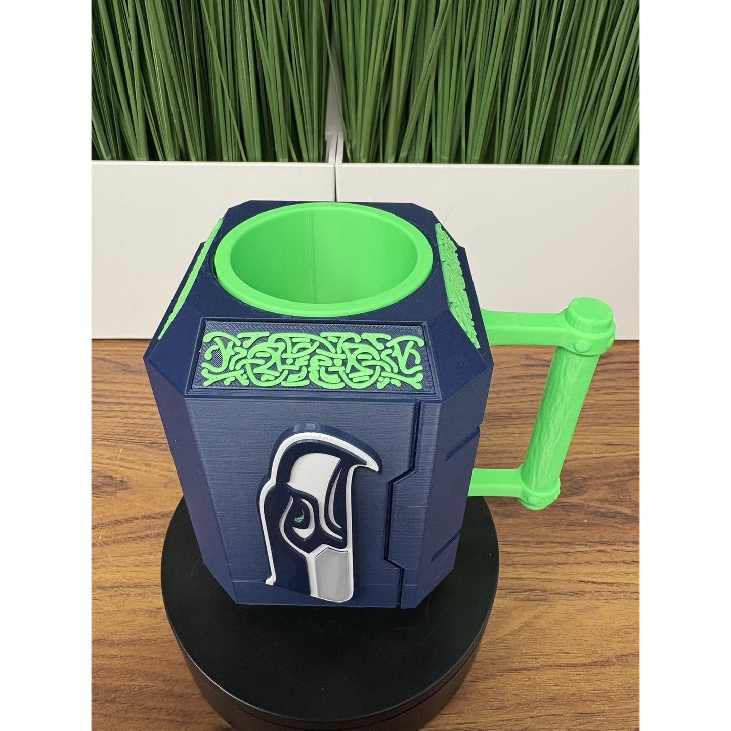 3D Printed Seattle Seahawks Can Holder Koozie - Fits 12oz Cans