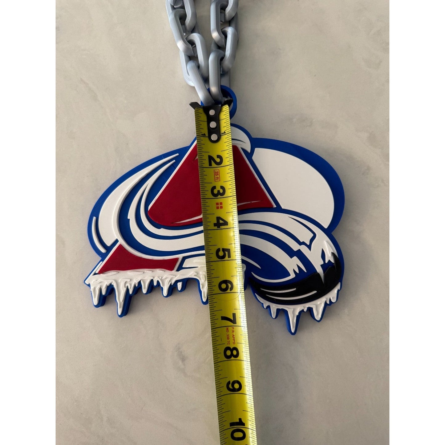 Colorado Avalanche Oversized  Drip Necklace, Hype Chain