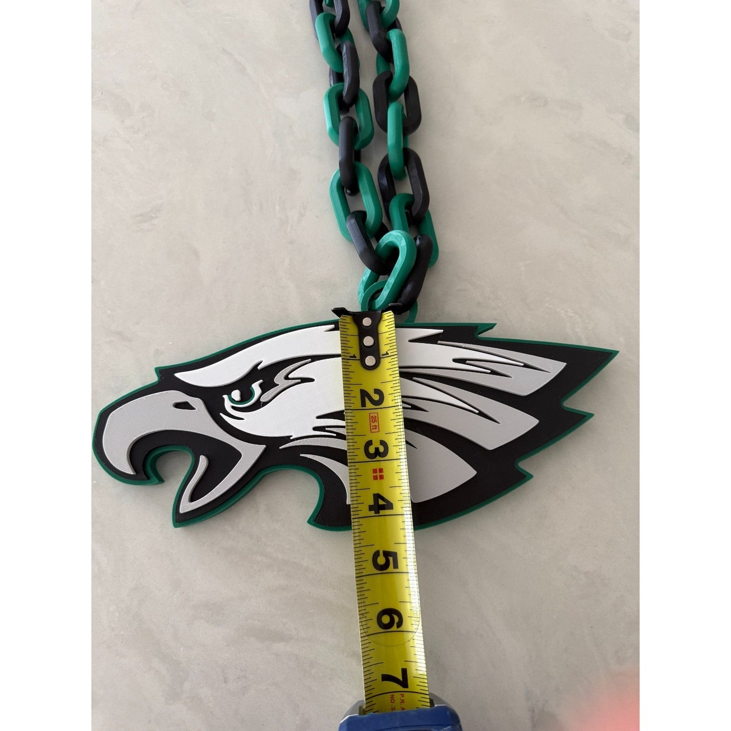 Philadelphia Eagles Oversized Fan Necklace, Pendant
