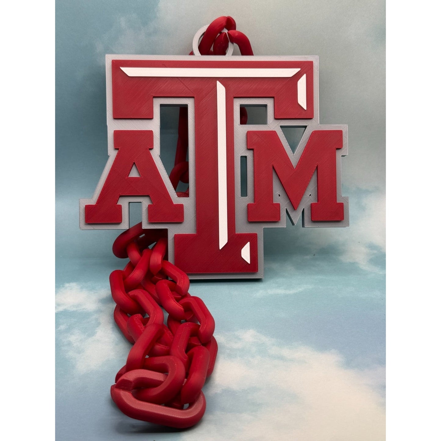 Texas A&M Aggies Fan Oversized Necklace, Hype Chain "Beat the hell outta"