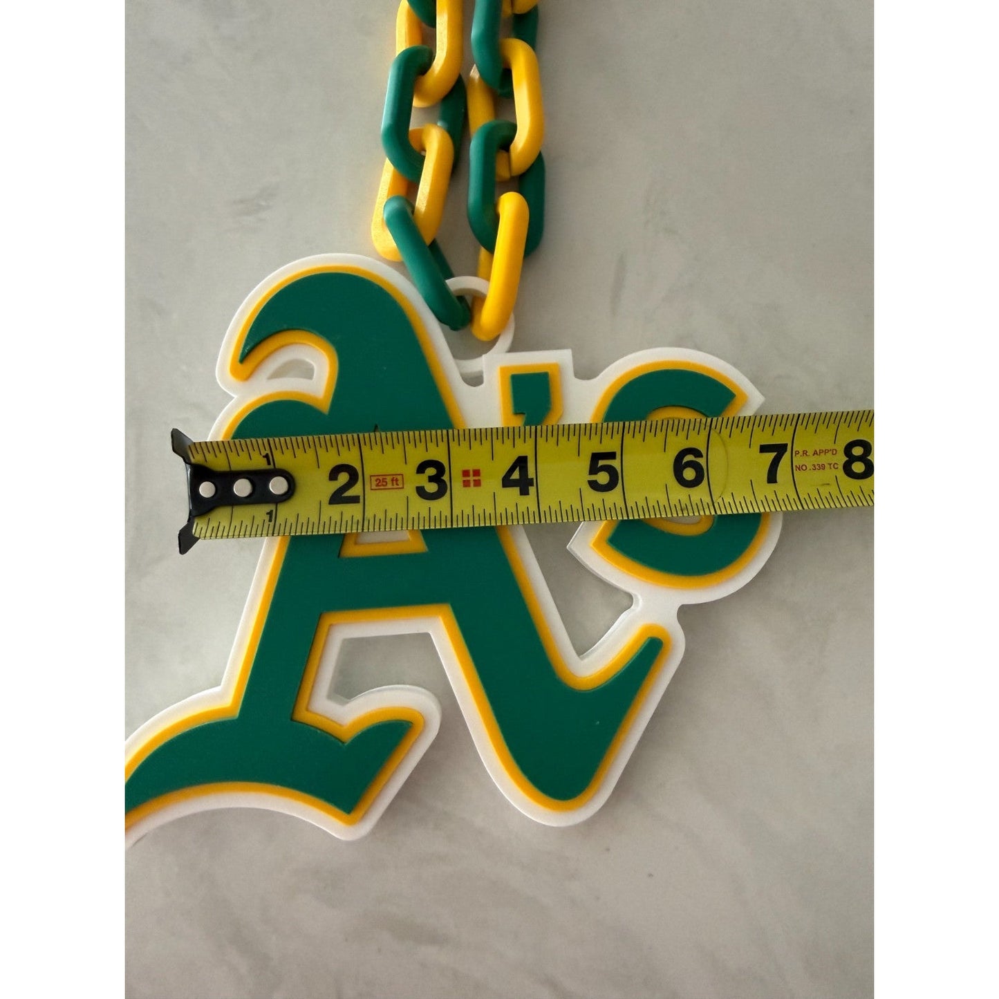 Las Vegas Athletics Oversized Logo Pendant and Chain Show your A's Pride