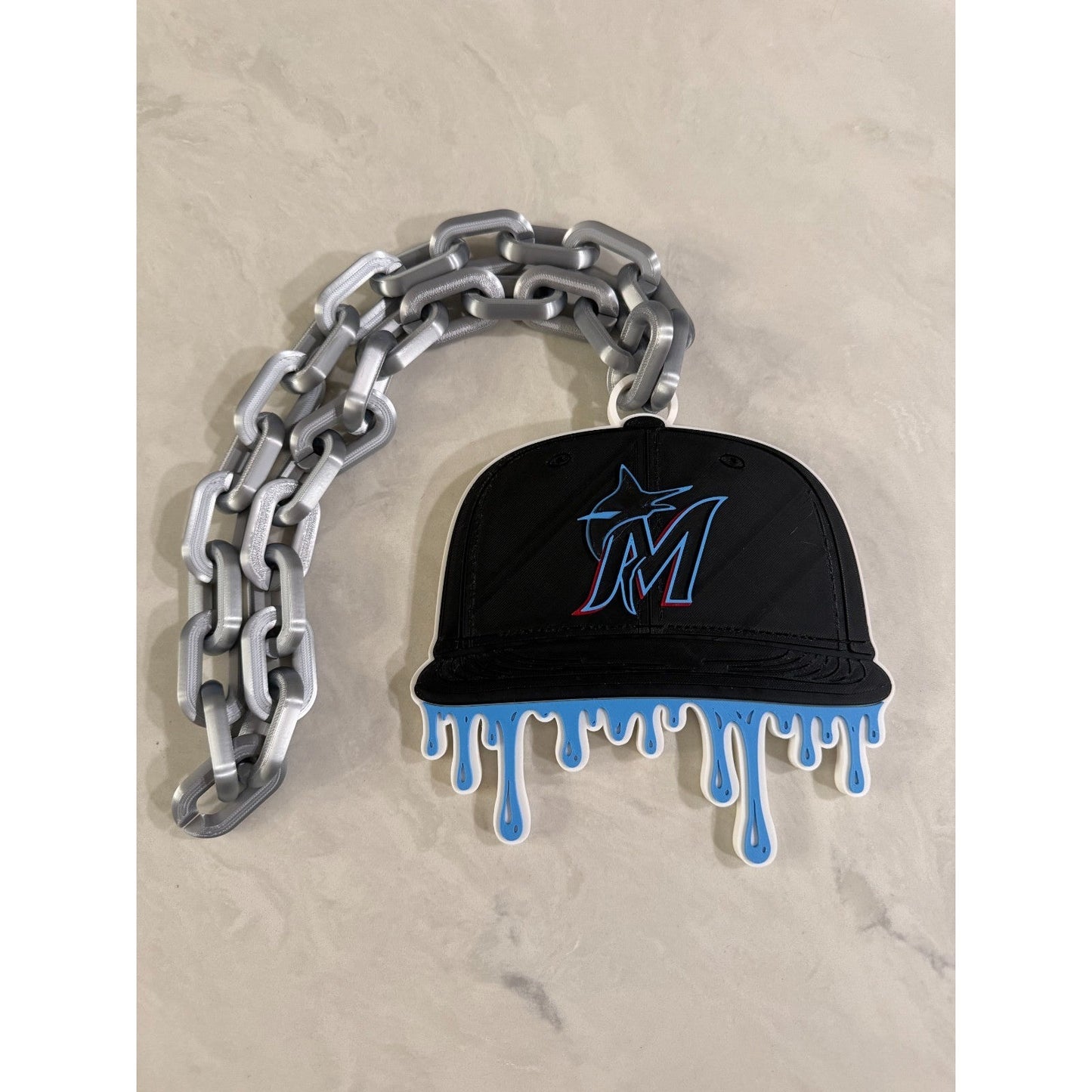 Miami Marlins Drip Baseball Cap Hype Chain