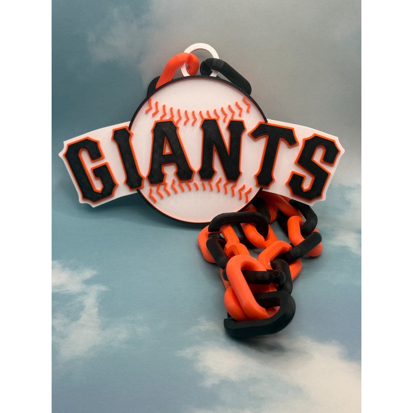 San Francisco Giants Logo Fan Necklace "Let's Go Giants Let's Go"