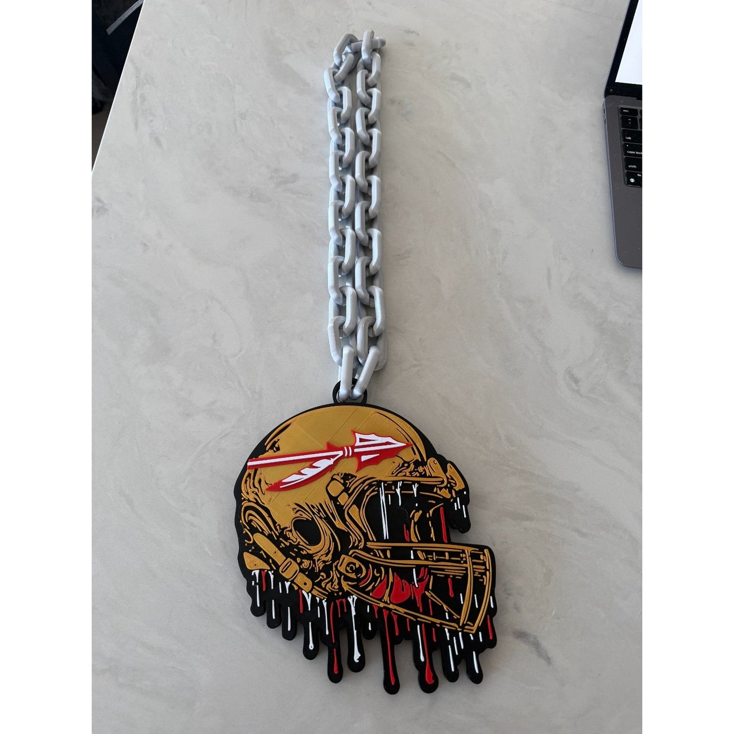 Florida State Seminoles Helmet Drip Hype Chain Strength, Skill, And Character