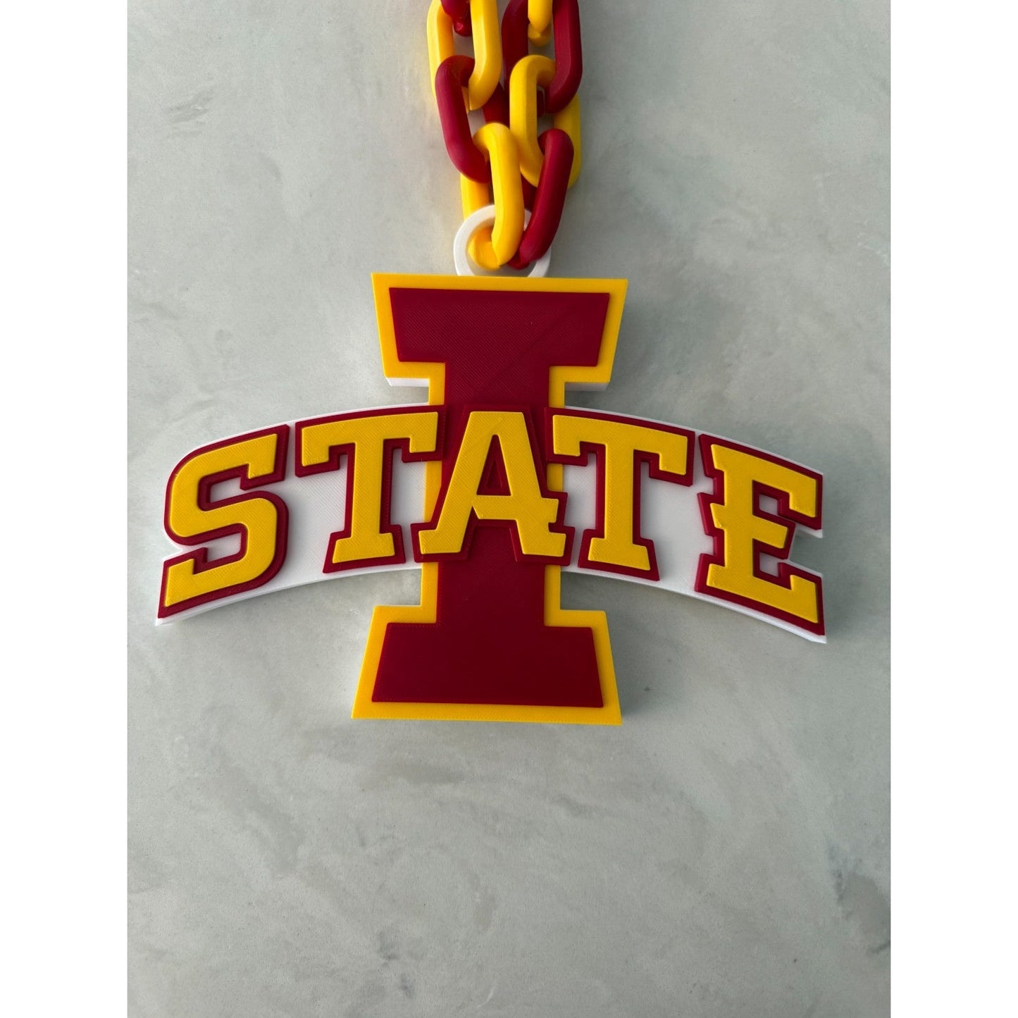 Iowa State Cyclones Oversized Logo Necklace & Fan Chain