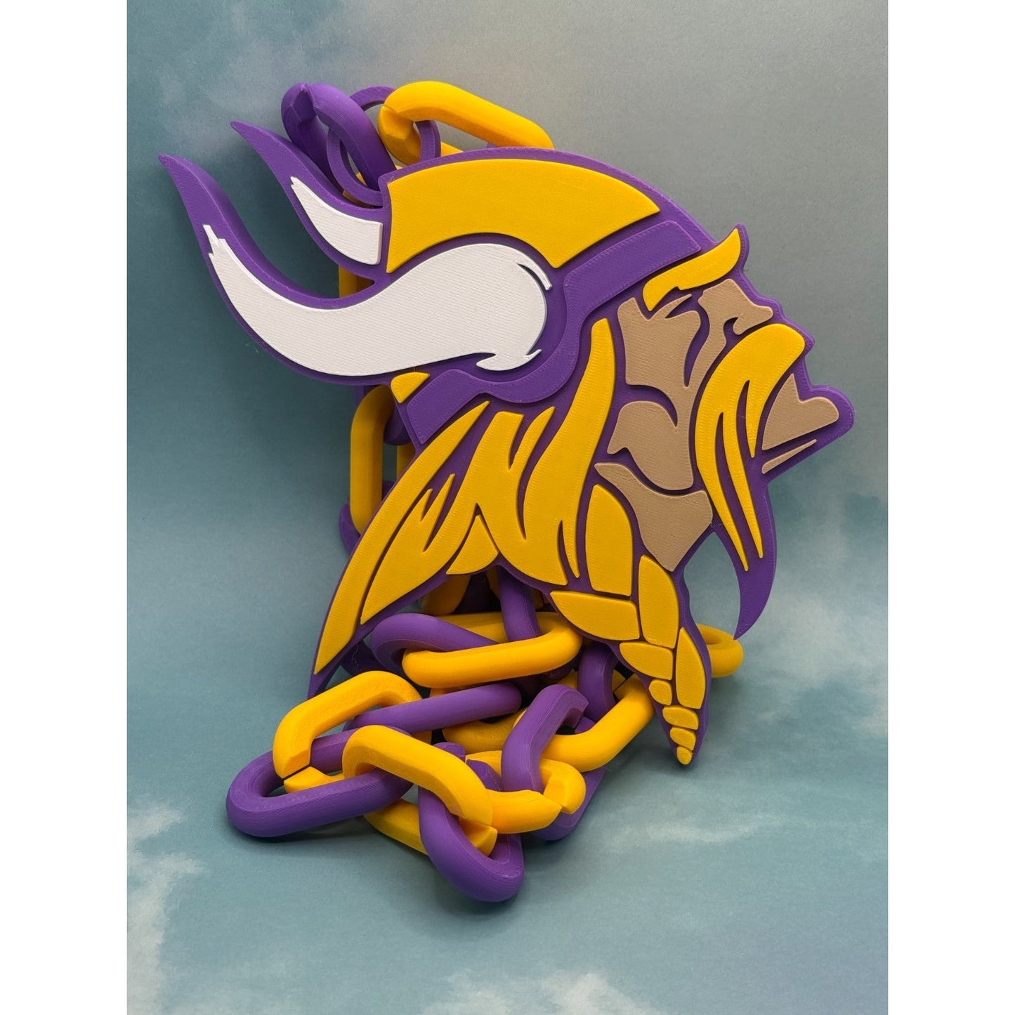 Minnesota Vikings Oversized  Logo Necklace, Fan Hype Chain "SKOL"